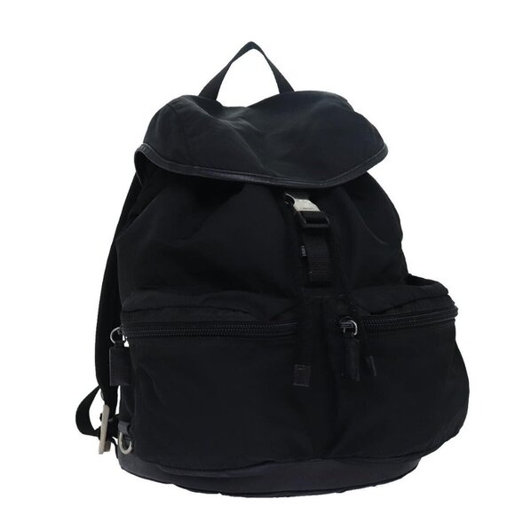 PRADA Backpack Nylon Black Auth ki4596 - Picture 1 of 16